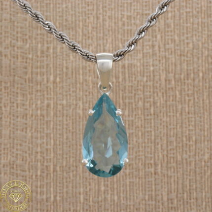 Pingente de topázio azul 8,35ct