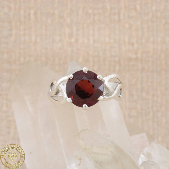 agra060 Anel de granada 4,49ct cod224 Anel de granada 4,49ct