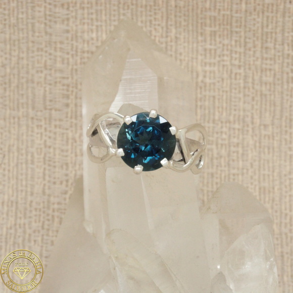 atpa146 Anel de topázio azul 4,48ct cod359 Anel de topázio azul 4,48ct