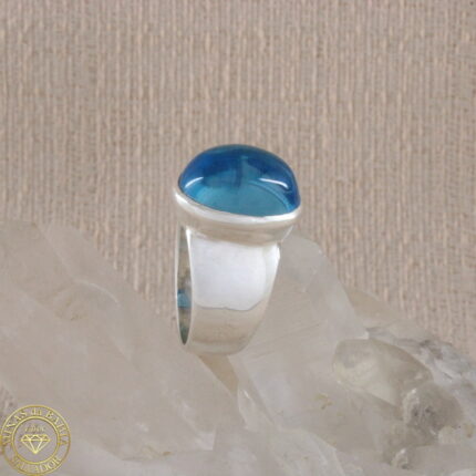 Anel de topázio azul 14,44ct